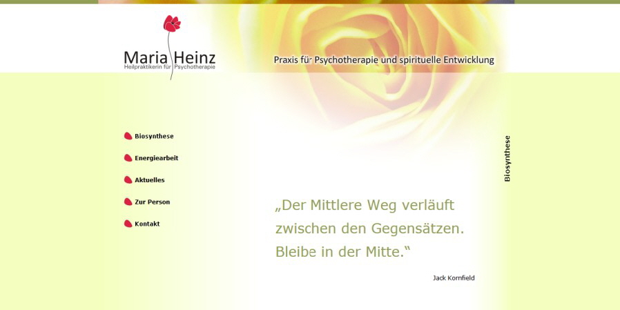Kunde: Maria Heinz – Praxis für Psychotherapie
